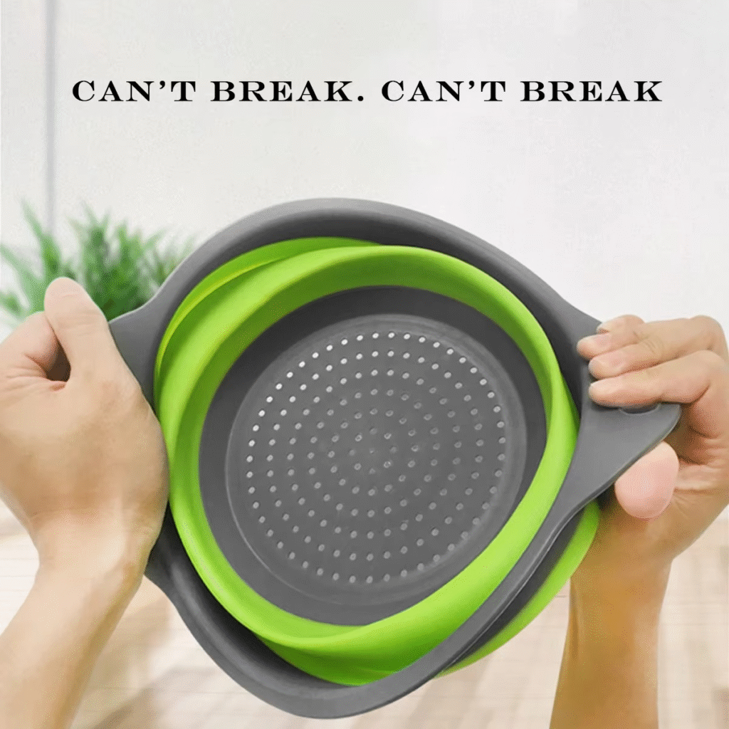 Foldable Drain Basket Plastic Fruit Basket Filter