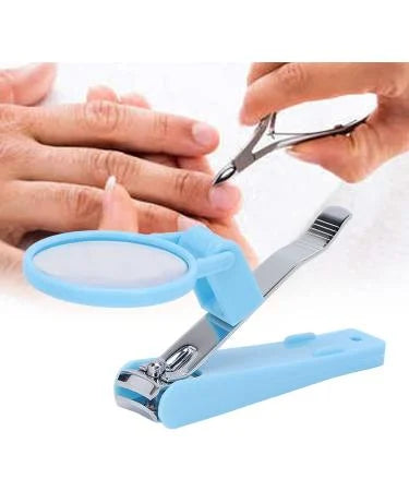 Nail Cutter with Magnifying Glass, Extra Large Nail Clipper, Stainless Steel Fingernail Magnifier Scissors Toenails Clippers for Elderly, Children