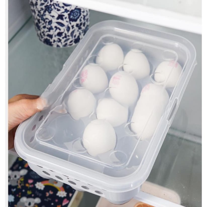 Imported Plastic Egg Storage Container – Clear Lid Egg Holder Organizer