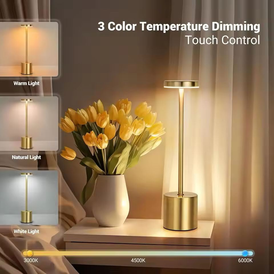 Modern Minimalist Small Brown LED Table Lamp Smart Home Office Book Room Bedroom Living Room Bedside Bar Hotel Desk Light
