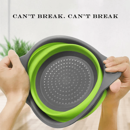 Foldable Drain Basket Plastic Fruit Basket Filter