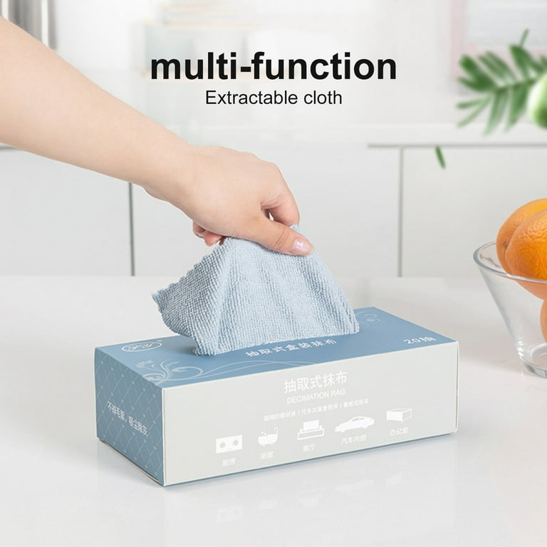 Reusable Microfiber Cleaning Cloths Box(20 Pieces)