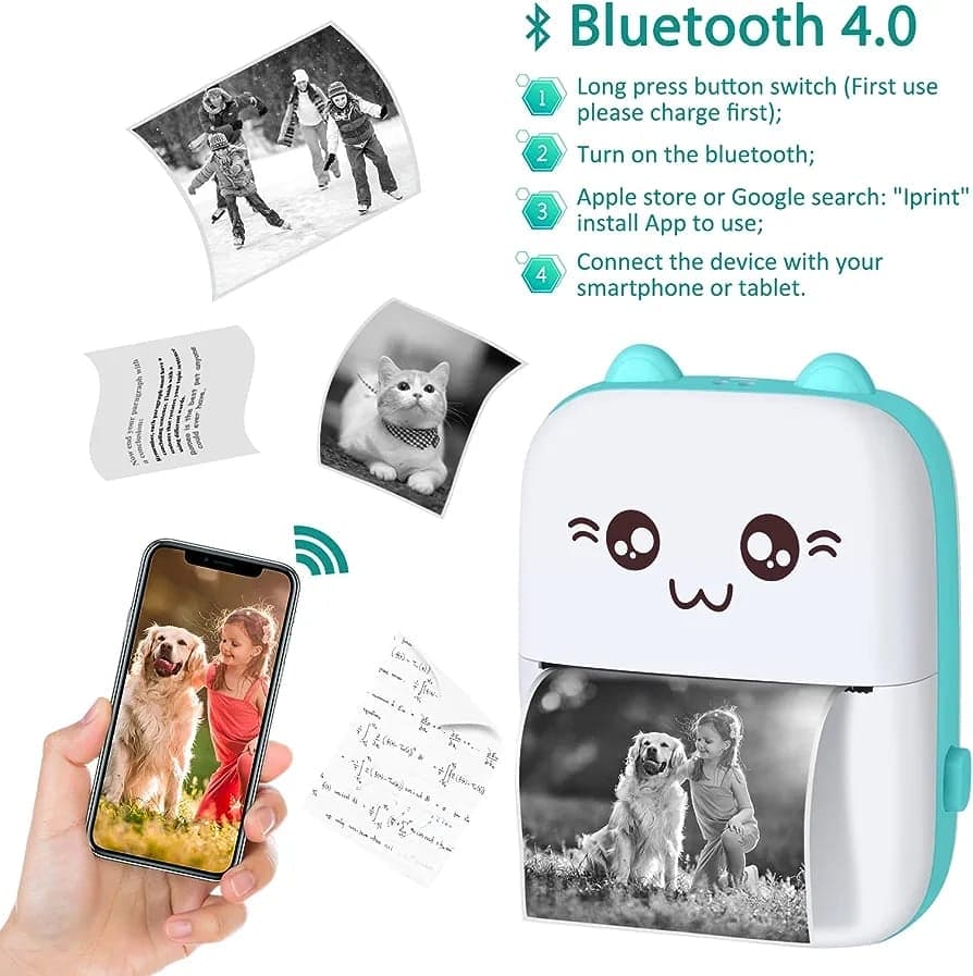 Mini Bluetooth Photo Printer