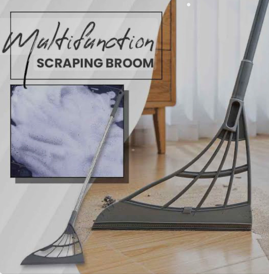 Multifunctional Scraping Broom