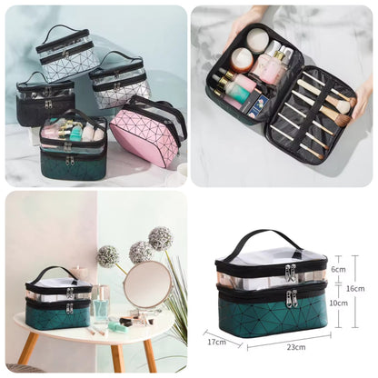 Makeup Bag Transparent Anti-deformed Toiletries Organizer