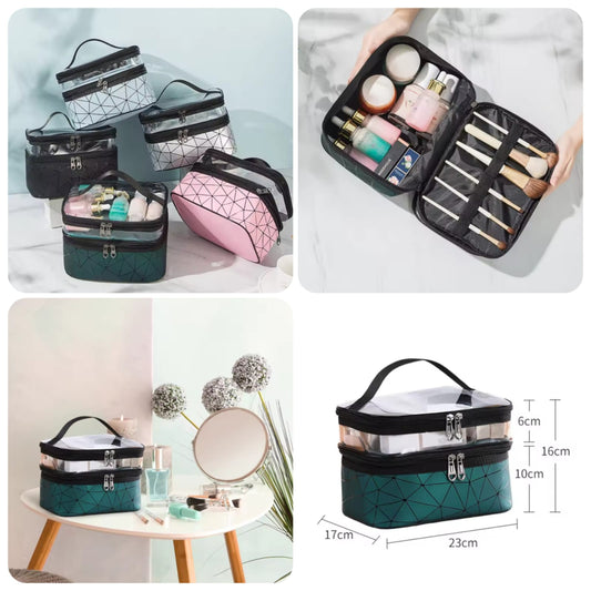Makeup Bag Transparent Anti-deformed Toiletries Organizer