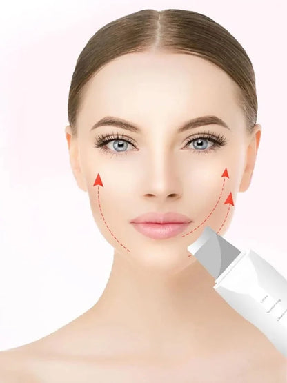 Shovel Skin Scrubber, Deep Vibrate Facial Cleaner, Ultrasonic Face Spatula, Peeling Blackhead Remover Facial Massager, Facial Skin Ultrasonic Scrubber, Cavitation Vibration Peeling Massager, Acne Blackhead Remover, Deep Clean Beauty Instrument Device