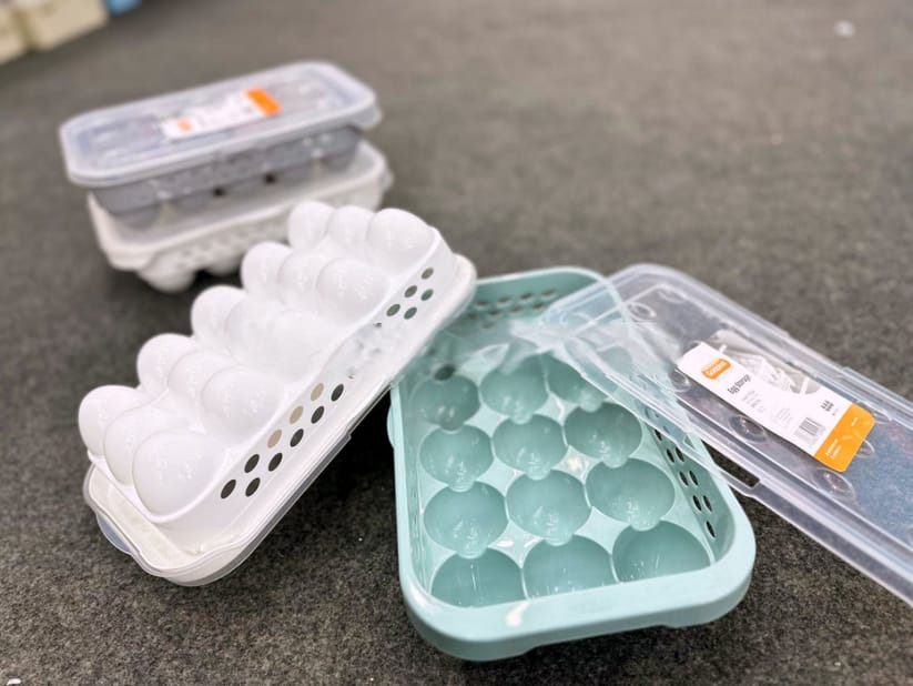 Imported Plastic Egg Storage Container – Clear Lid Egg Holder Organizer