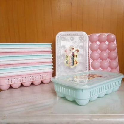 Imported Plastic Egg Storage Container – Clear Lid Egg Holder Organizer