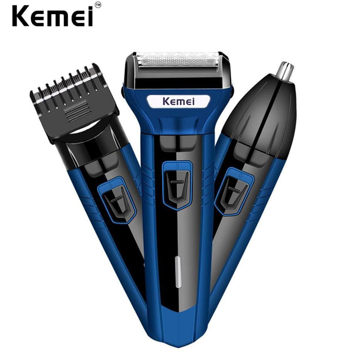 Professional Kemei 3 In 1 (Rechargeable Shaver)