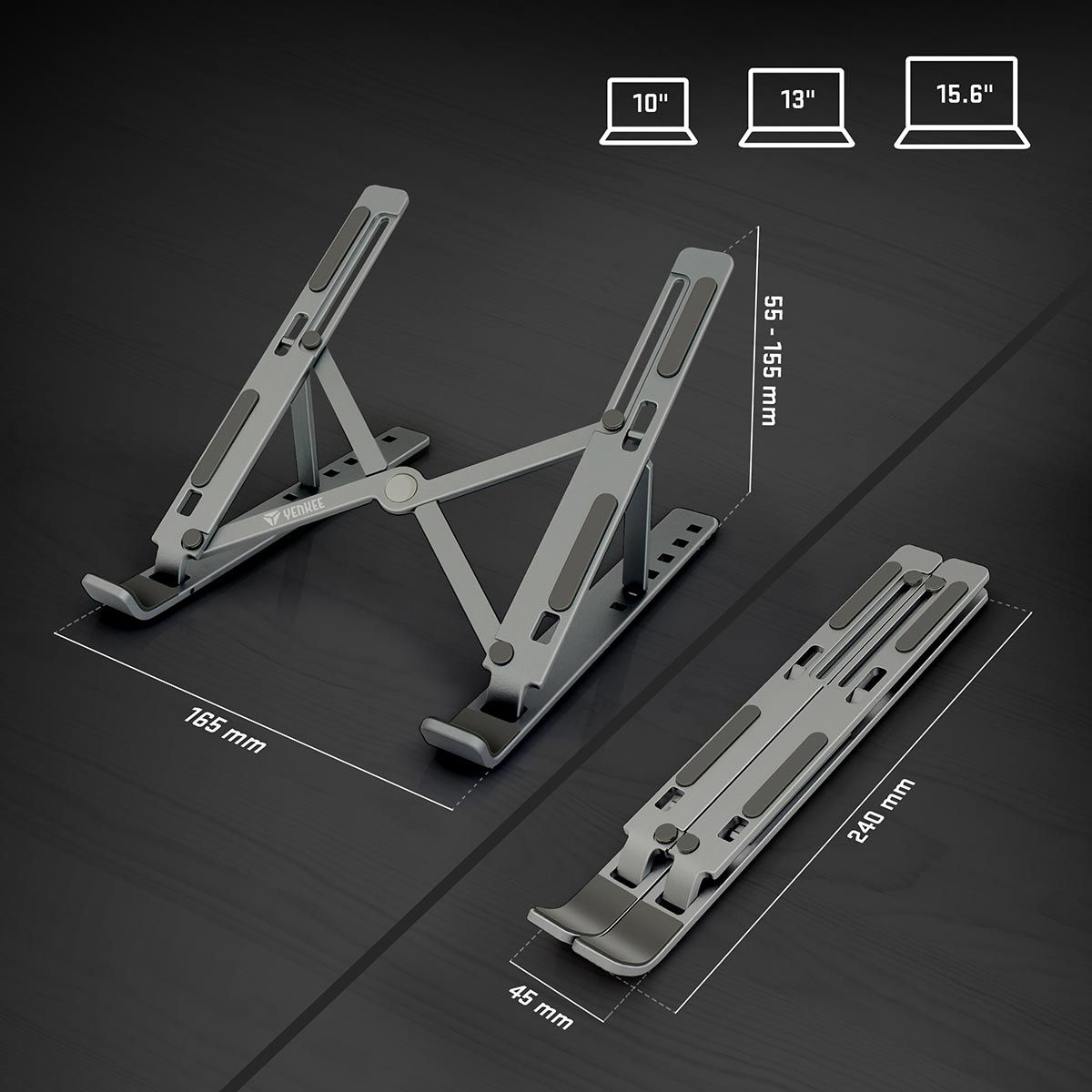 Laptop Stand Adjustable Computer Stand Ergonomic Portable Tablet Stand Foldable MacBook and All Model Laptops