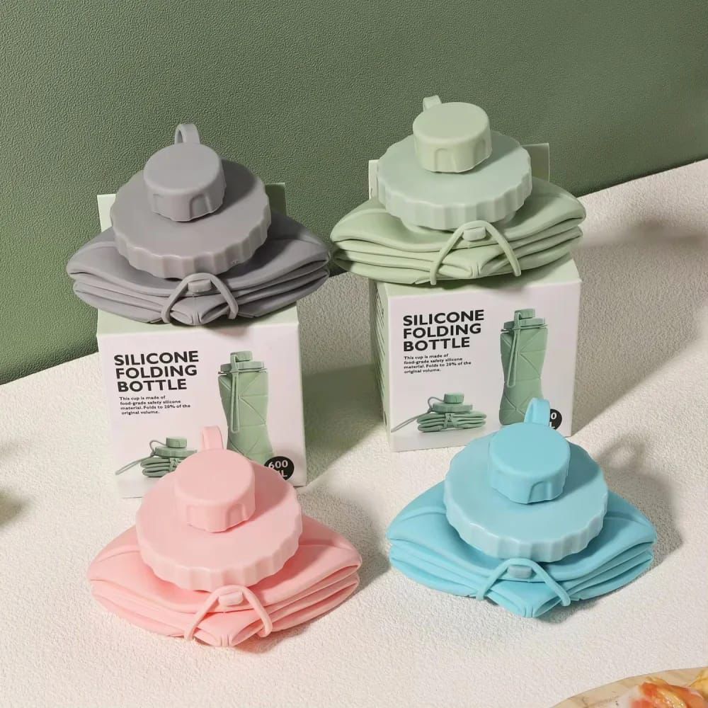 Silicone foldable bottle 600ml