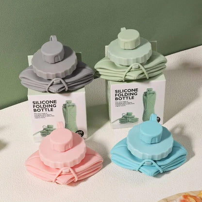 Silicone foldable bottle 600ml