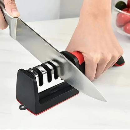3 Stages  Professional Knife Sharpener, Kitchen Knife Sharpener Sharpen Stainless Steel Stone