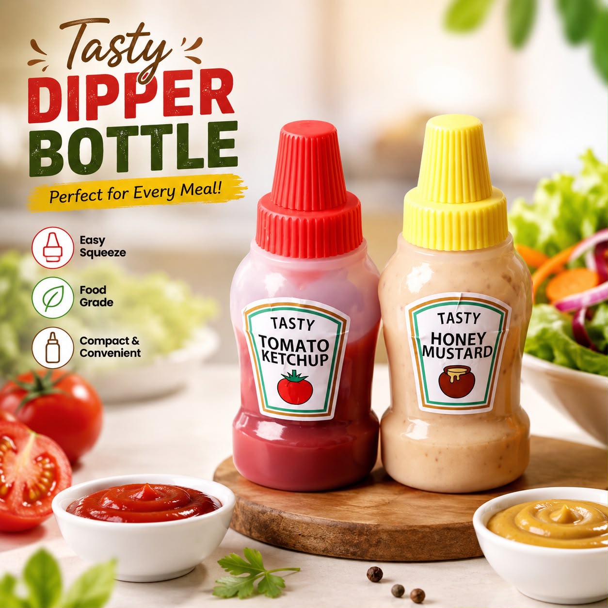 25ml Mini Ketchup Bottles - Squeeze Condiment Bottles for Portable Sauce Storage in Lunch Boxes Picnic Party