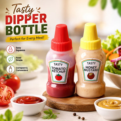 25ml Mini Ketchup Bottles - Squeeze Condiment Bottles for Portable Sauce Storage in Lunch Boxes Picnic Party