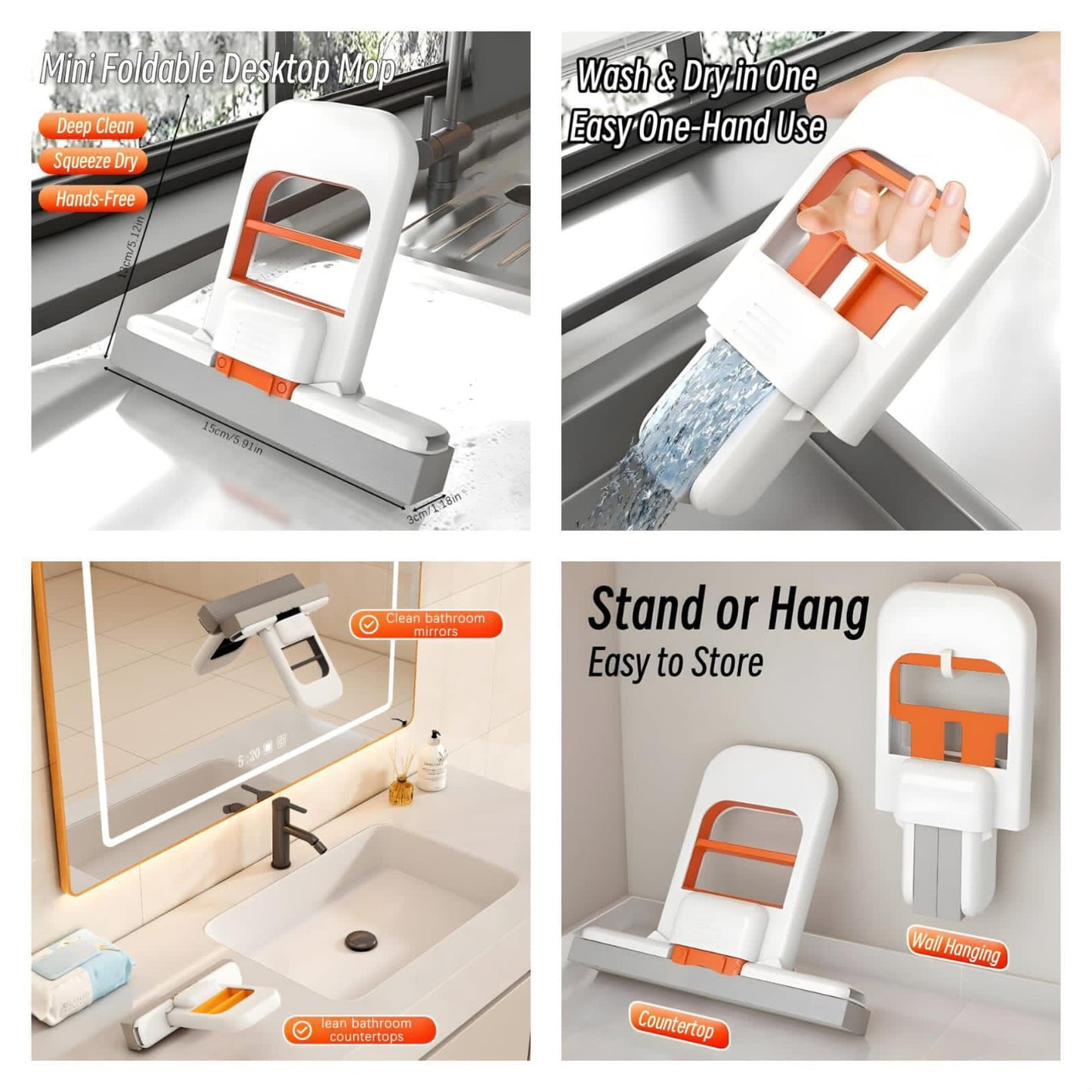 Compact Power Mini Mop for Effortless Cleaning