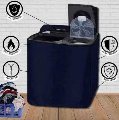 Twin Tub Waterproof Top Loaded Washing Machine Cover With Zip –