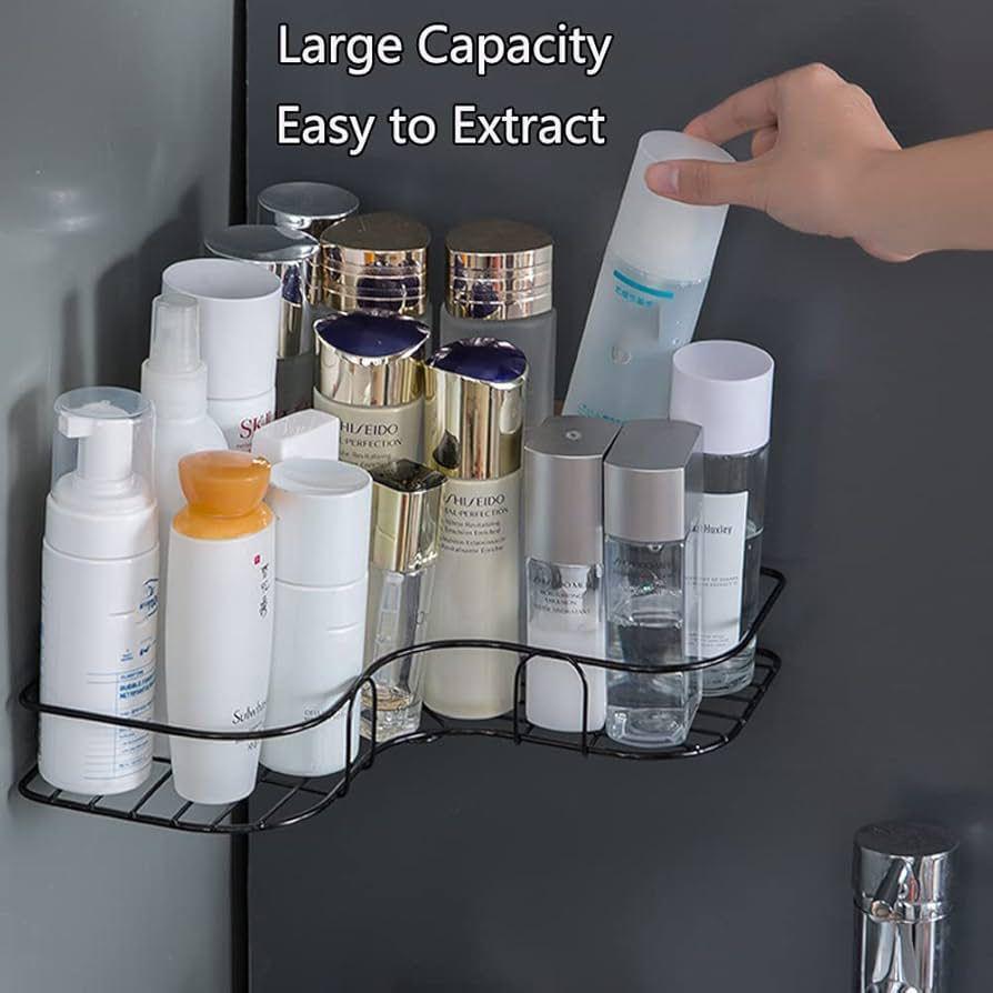 Self-Adhesive Bathroom Corner Rack – Bathroom Corner Shelf