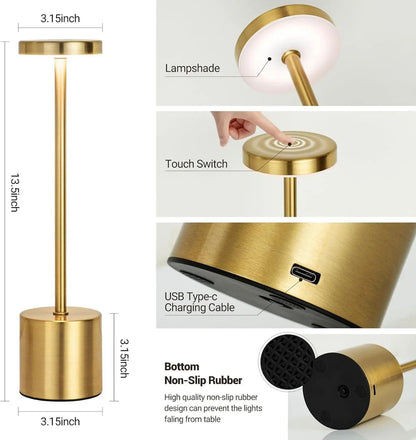 Modern Minimalist Small Brown LED Table Lamp Smart Home Office Book Room Bedroom Living Room Bedside Bar Hotel Desk Light