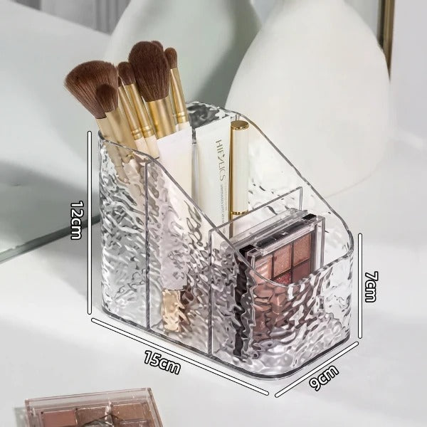 3 Compartment Frosted Acrylic Storage Box