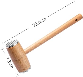 Kitchen Household Solid Wood Patting Steak Tender Meat Broken Tendons Pounding Meat Hammer