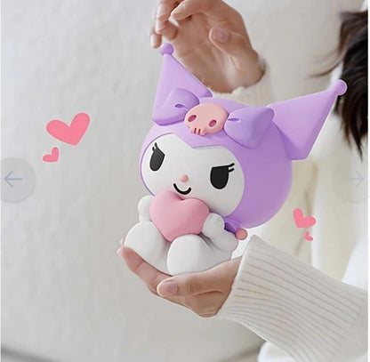 Cute Kuromi Squishy Silicone LED Night Light | USB Rechargeable Touch Control Lamp