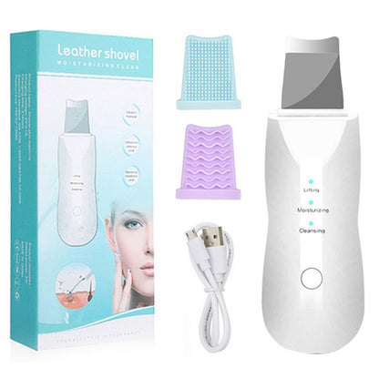 Shovel Skin Scrubber, Deep Vibrate Facial Cleaner, Ultrasonic Face Spatula, Peeling Blackhead Remover Facial Massager, Facial Skin Ultrasonic Scrubber, Cavitation Vibration Peeling Massager, Acne Blackhead Remover, Deep Clean Beauty Instrument Device