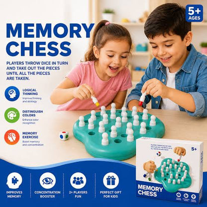 Plastic Brain Teaser Memory Chess Game – 24 Colorful Pegs Puzzle Board for Kids & Adults | Mind Development Game | Multicolor | Age 4+ | 1 Player Educational Logic Toy