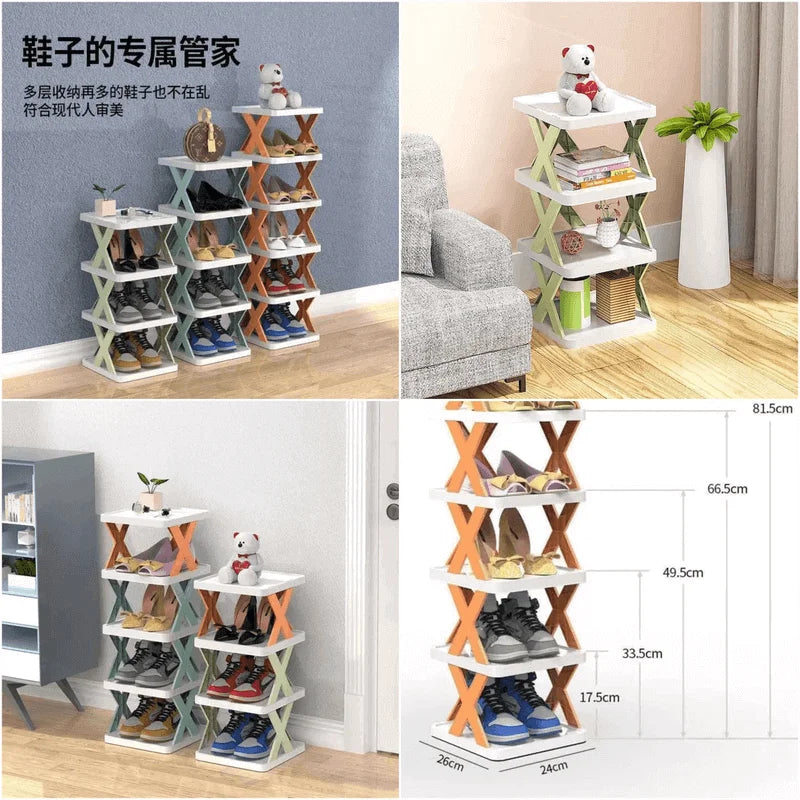 5 Layer X-Shoe Rack - Space-Saving Organizer for Any Room