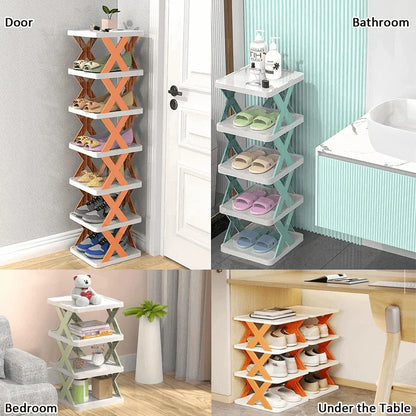 5 Layer X-Shoe Rack - Space-Saving Organizer for Any Room