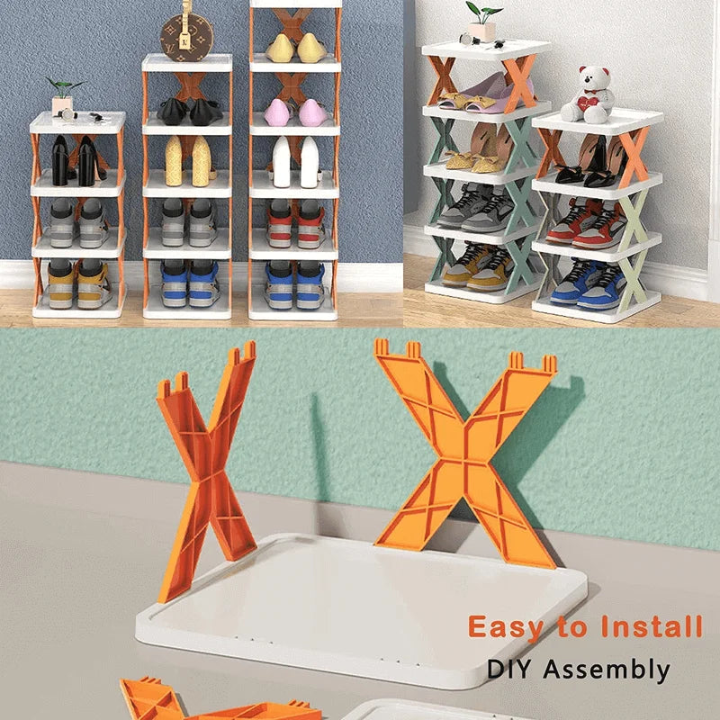 5 Layer X-Shoe Rack - Space-Saving Organizer for Any Room
