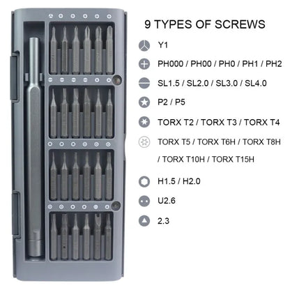 24-in-1 Precision Screwdriver Set – Portable Magnetic Repair Tool Kit for Mobile, Laptop & Electronics