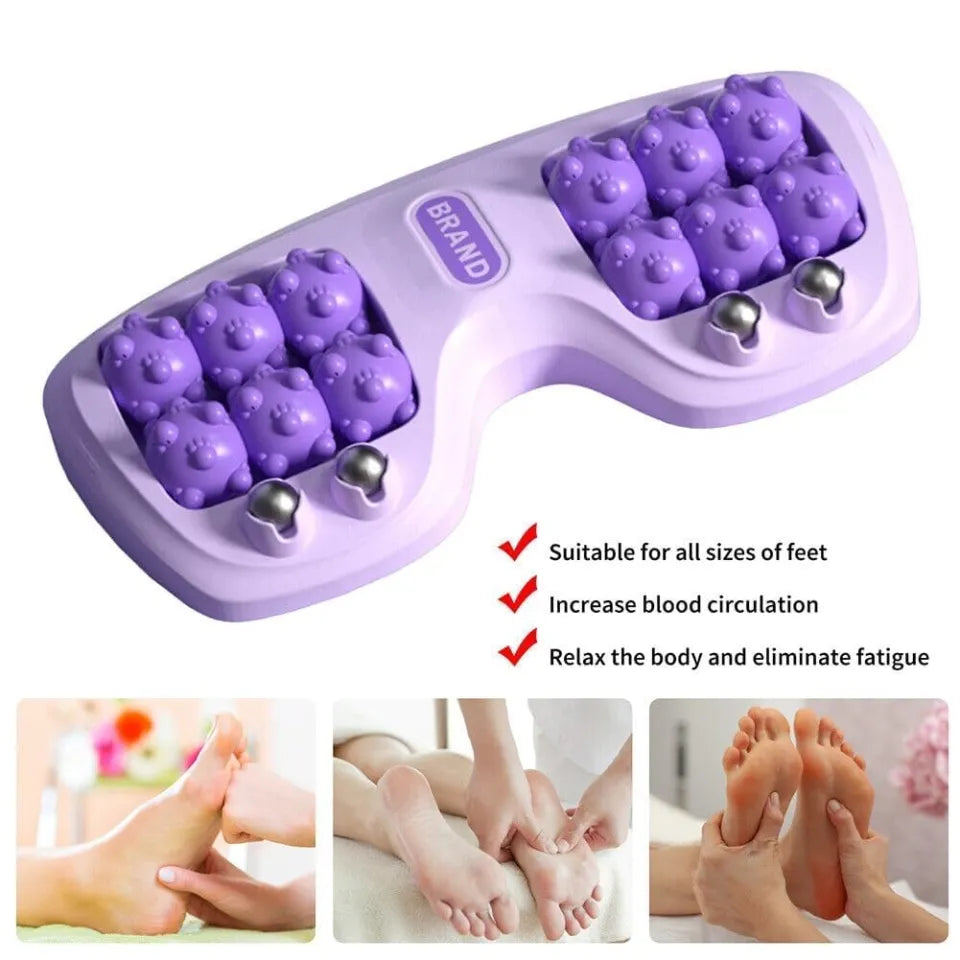 Foot Massage Roller Feet Reflexology Acupuncture Therapy Body Stiffness Yoga Fitness Training Muscle Relaxation Therapy Massager
