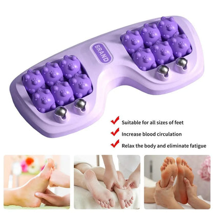 Foot Massage Roller Feet Reflexology Acupuncture Therapy Body Stiffness Yoga Fitness Training Muscle Relaxation Therapy Massager