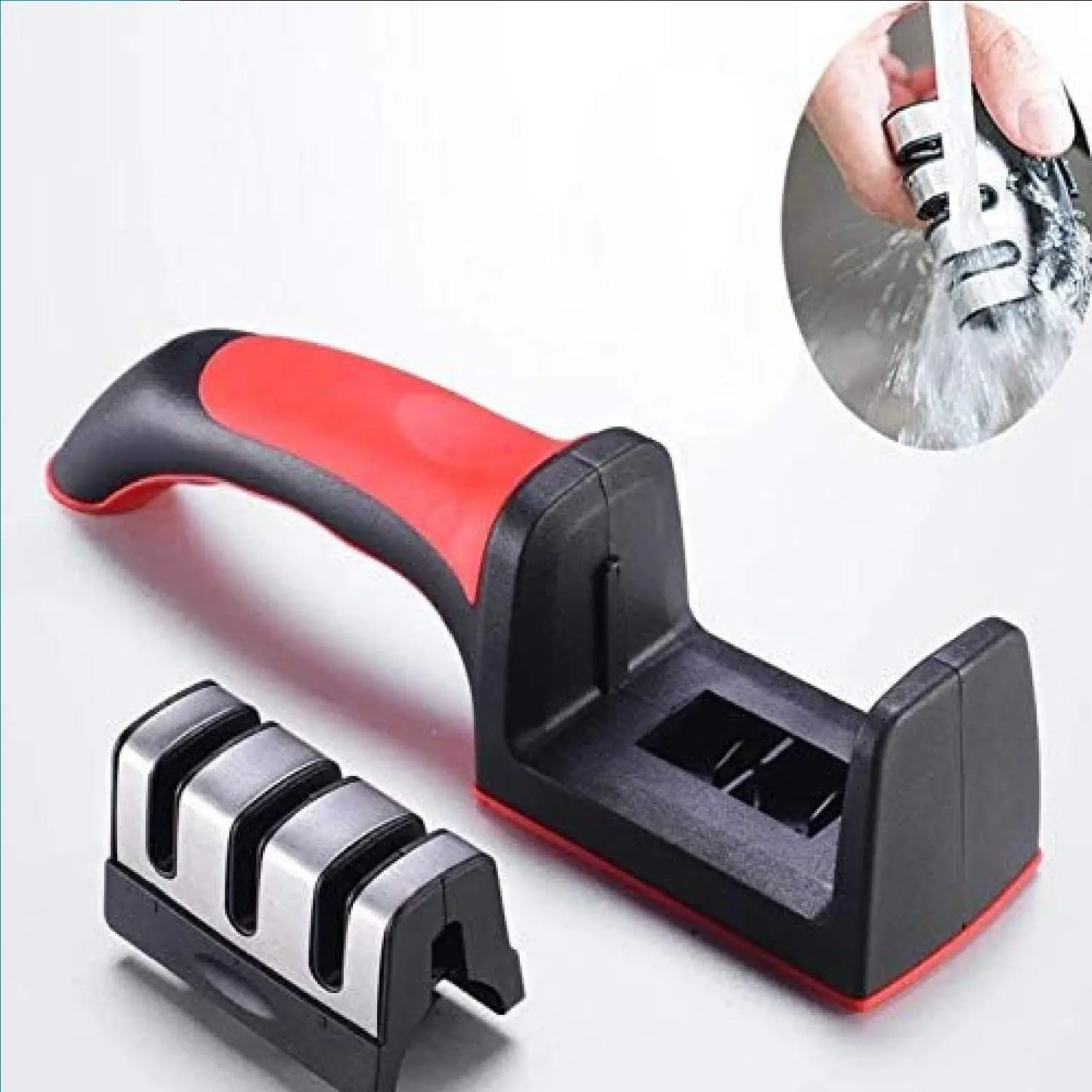 3 Stages  Professional Knife Sharpener, Kitchen Knife Sharpener Sharpen Stainless Steel Stone
