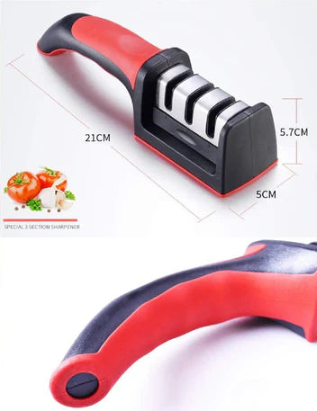 3 Stages  Professional Knife Sharpener, Kitchen Knife Sharpener Sharpen Stainless Steel Stone