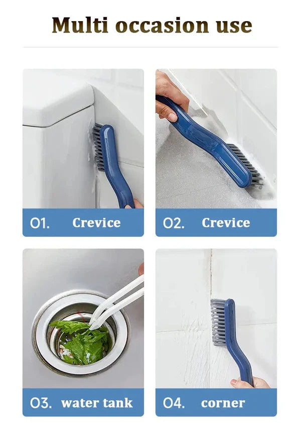 Bathroom Cleaning Brush - 2-in-1 Tile Scrub Brush Bathroom Scrubbing Brush | Comfortable Grip Tile Floor Scrubber Floor Scrubbing Brush for Bathroom Kitchen Living Room