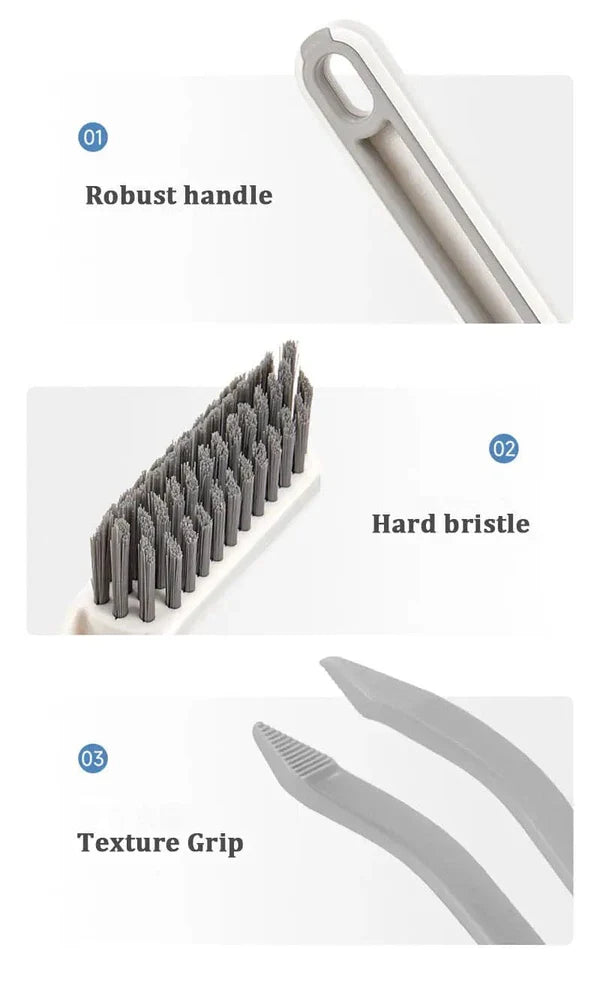 Bathroom Cleaning Brush - 2-in-1 Tile Scrub Brush Bathroom Scrubbing Brush | Comfortable Grip Tile Floor Scrubber Floor Scrubbing Brush for Bathroom Kitchen Living Room
