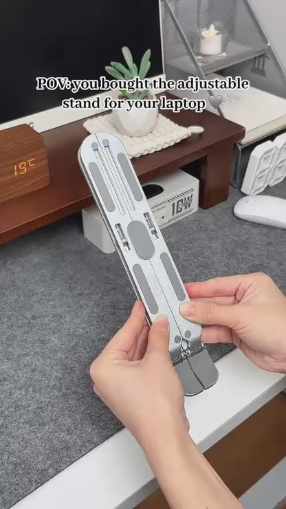 Laptop Stand Adjustable Computer Stand Ergonomic Portable Tablet Stand Foldable MacBook and All Model Laptops