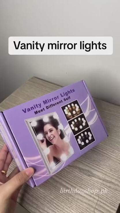 10 Bulbs LED 12V Makeup Mirror Light Bulb Hollywood Vanity Lights Stepless Dimmable Wall Lamp Kit for Dressing Table|