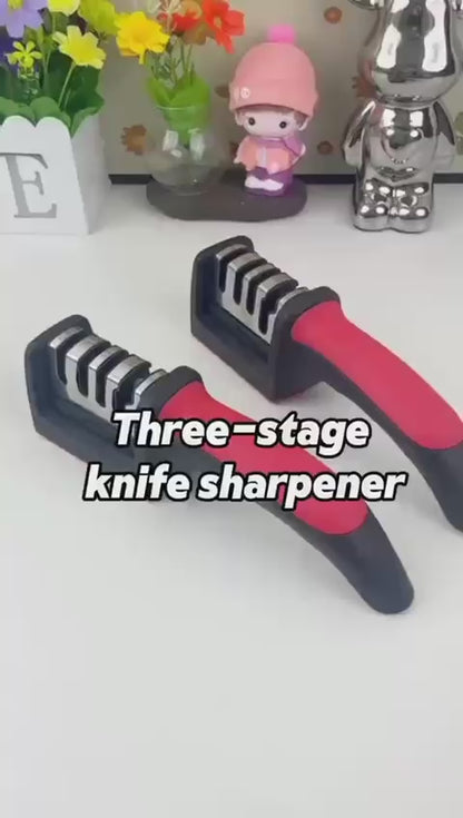 3 Stages  Professional Knife Sharpener, Kitchen Knife Sharpener Sharpen Stainless Steel Stone
