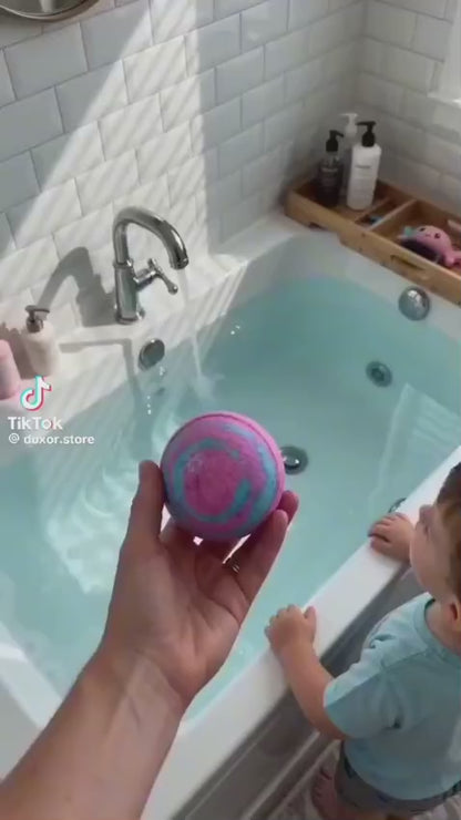 Bath Bombs for Kids with Surprise Toy Inside | Natural Organic Fizzy Bubble Bath Bomb | Colorful Bath Bomb Gift for Boys & Girls | Skin Friendly Bubble Bath Ball | Birthday Christmas Gift | Fun Bath Time Toy