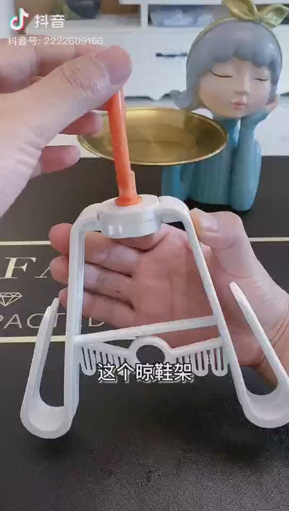 Rotating Shoe Drying Organizer Hanger with 4 Hooks
