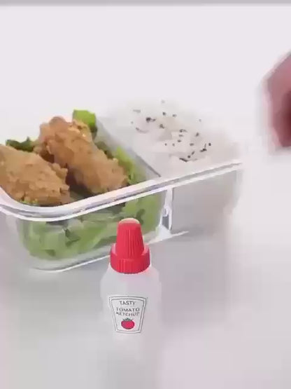 Mini 2Pcs Tomato Ketchup Bottle-25ml