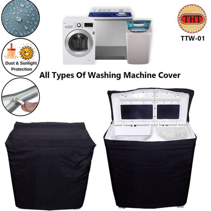 Twin Tub Waterproof Top Loaded Washing Machine Cover With Zip –
